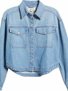 Madewell Light Blue Denim Shirt Jacket